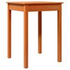 vidaXL Spisebord voksbrun 55x55x75 cm heltre furu