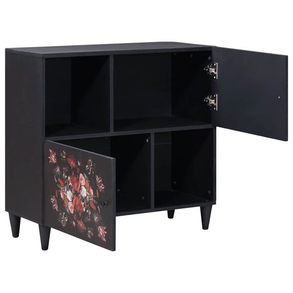 vidaXL Oppbevaringsskap Flerfarget 80 x 33,5 x 75 cm Massiv mango tre