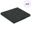 vidaXL Gummigranulat uteplasspad Svart 9 x 9 x 0,6 cm Gummi