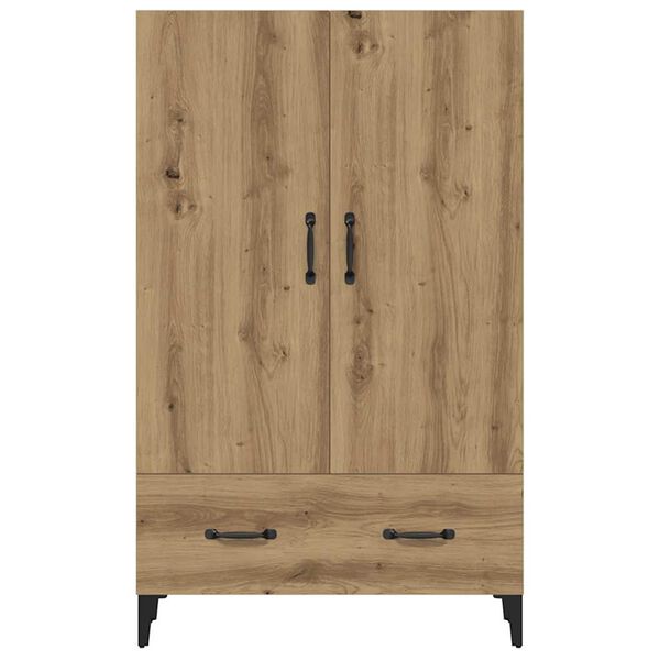 vidaXL Highboard artisan eik 70x31x115 cm konstruert tre