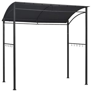 vidaXL Paviljong til grilling 215x150x220 cm antrasitt stål
