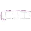 vidaXL L-formet hagemøbeltrekk 2 stk 16 maljer 260x210x80 cm