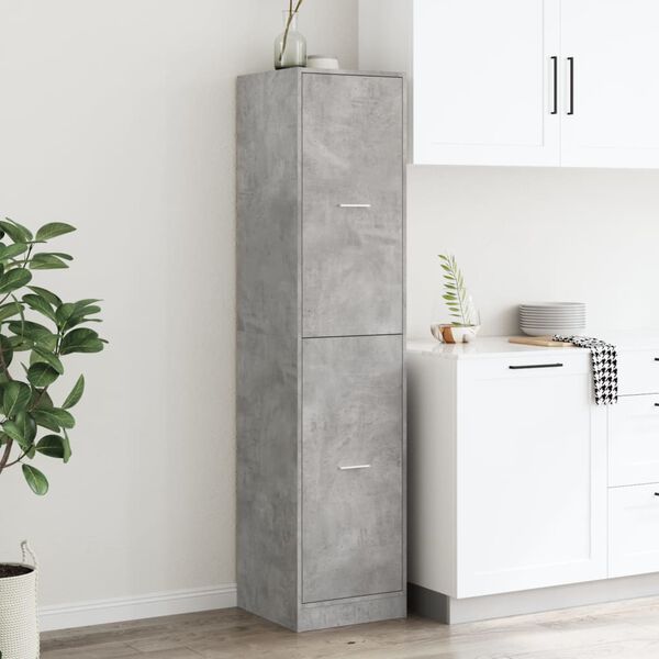 vidaXL Apotekskap betonggrå 40x41x174,5 cm konstruert tre