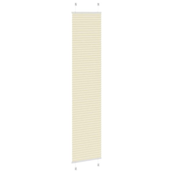 vidaXL pliss&eacute;gardin krem 45x200 cm Stoff Bredde 44,4 cm Polyester