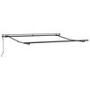 vidaXL Automatisk uttrekkbar markise med LED burgunder 300x250 cm
