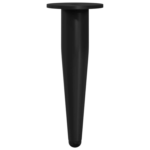 vidaXL M&oslash;belf&oslash;tter 2 pcs Svart &Oslash; 40 x 98 mm Jern