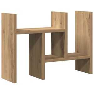 vidaXL Pultorganisator Artisan eik 50 x 15,5 x 35,5 cm Konstruert tre