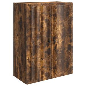 vidaXL Vegghengt skap R&oslash;kt Eik 66 x 34,5 x 90 cm Konstruert tre