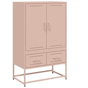 vidaXL Highboard rosa 68x39x111,5 cm st&aring;l