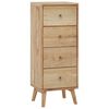 vidaXL Kommode 40x30x100 cm heltre teak