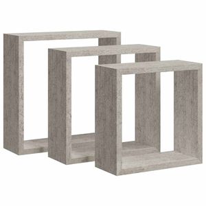 vidaXL Vegghyller kubeformet 3 stk betonggr&aring;