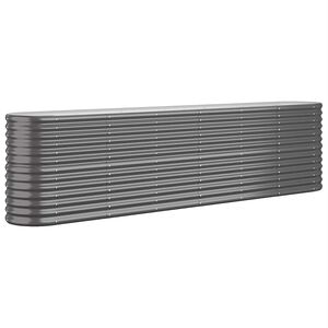 vidaXL H&oslash;ybed galvanisert st&aring;l 260x40x68 cm antrasitt