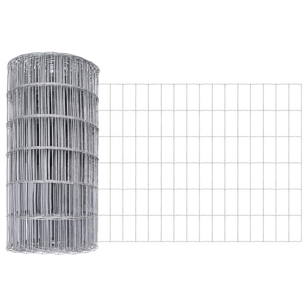 vidaXL Euro gjerde 0,6 x 25 m PVC-belagt jern