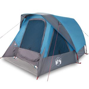 vidaXL Campingtelt 4 personer bl&aring; vanntett