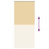 vidaXL Rullegardin m&oslash;rklegging 124,4x230 cm Stoffbredde 120 cm beige