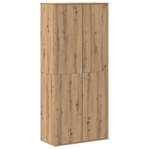vidaXL Highboard med hylle artisan eik 80 x 39 x 178 cm Konstruert tre