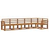 vidaXL Utend&oslash;rs sofa-sett 6 pcs Naturlig Solid akasietre