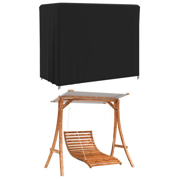 vidaXL Hagehusketrekk svart 220x135x170 cm 420D oxford