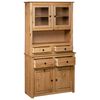 vidaXL Highboard 93x40,5x180 cm heltre furu Panama Range