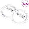 vidaXL Buttonssett med n&aring;l 100 sett akryl 25 mm