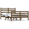 vidaXL Sengeramme heltre furu 120x200 cm honningbrun
