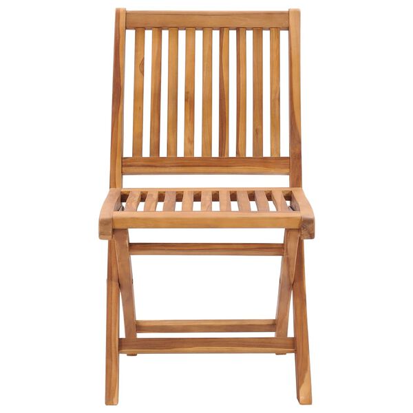 vidaXL Sammenleggbare hagestoler 6 stk heltre teak