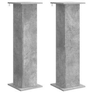 vidaXL Planteholder 2 pcs Betonggr&aring; 30,5 x 30 x 100,5 cm