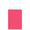 vidaXL Papirposer 250 stk med h&aring;ndtak rosa 32x17x25 cm