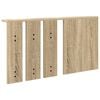 vidaXL Vegghengt kleshenger Sonoma eik 85 x 10 x 45 cm Konstruert tre