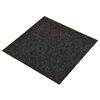 vidaXL Teppe 20 pcs Svart 50 x 50 x 0,5 cm Bitumen