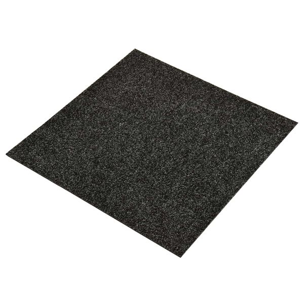 vidaXL Teppe 20 pcs Svart 50 x 50 x 0,5 cm Bitumen