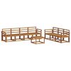vidaXL Utend&oslash;rs sofa-sett 8 pcs Naturlig Solid akasietre