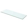 vidaXL Hyllepanel klart glass 60x15 cm
