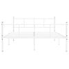 vidaXL Sengeramme hvit metall 120x200 cm