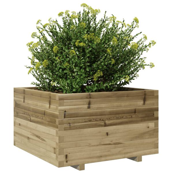 vidaXL Plantekasse 80x80x49,5 cm impregnert furu