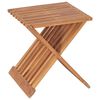 vidaXL Sammenleggbar krakk 40x32x45 cm heltre teak