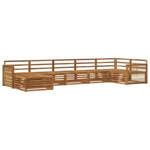 vidaXL Utend&oslash;rs sofa-sett 7 pcs Naturlig