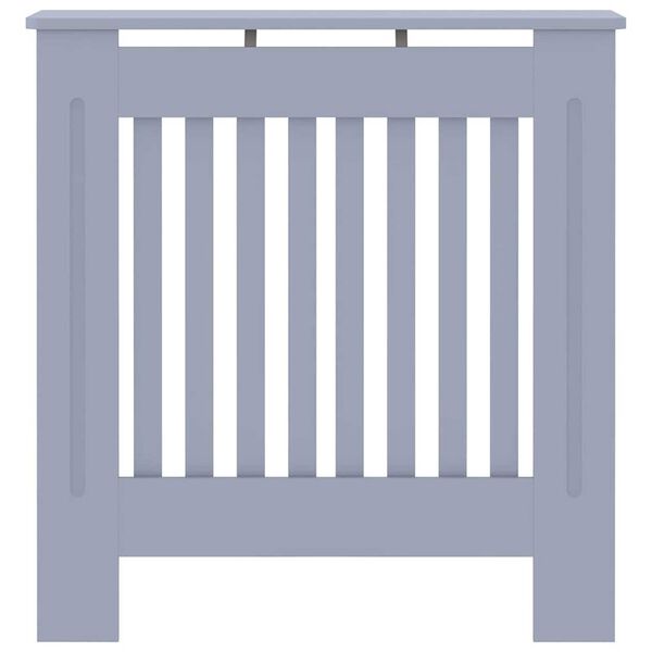 vidaXL Radiator Deksel Grå 78 x 19 x 81,5cm Konstruert tre