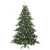 vidaXL Kunstig sammensatt juletre med 300 LED med stativ 210 cm PVC