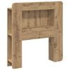 vidaXL Hodegavlskap Artisan eik 80 cm Konstruert tre