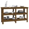 vidaXL Arbeidsbenk honningbrun 142,5x50x80 cm heltre furu