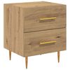 vidaXL Nattbordskap Artisan Eik 40 x 35 x 47,5 cm Konstruert tre