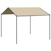 vidaXL Paviljongtelt beige 3x3 m st&aring;l og stoff