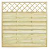 vidaXL Gjerdepanel med espalier firkantet tre 180x180 cm