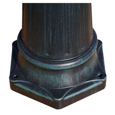 vidaXL Hagelampe 2-armet 230 cm mørkegrønn/svart aluminum