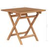 vidaXL Sammenleggbart hagebord 45x45x45 cm heltre teak
