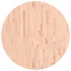 vidaXL Bordplate &Oslash;90x4 cm rund heltre b&oslash;ketre