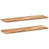 vidaXL Flytende hyller 2 stk 100x20x2 cm oljebehandlet heltre akasie
