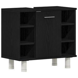 vidaXL Baderomsskap Svart Eik 60 x 32 x 54 cm Konstruert tre