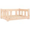vidaXL Hundeseng 65,5x50,5x28 cm heltre furu